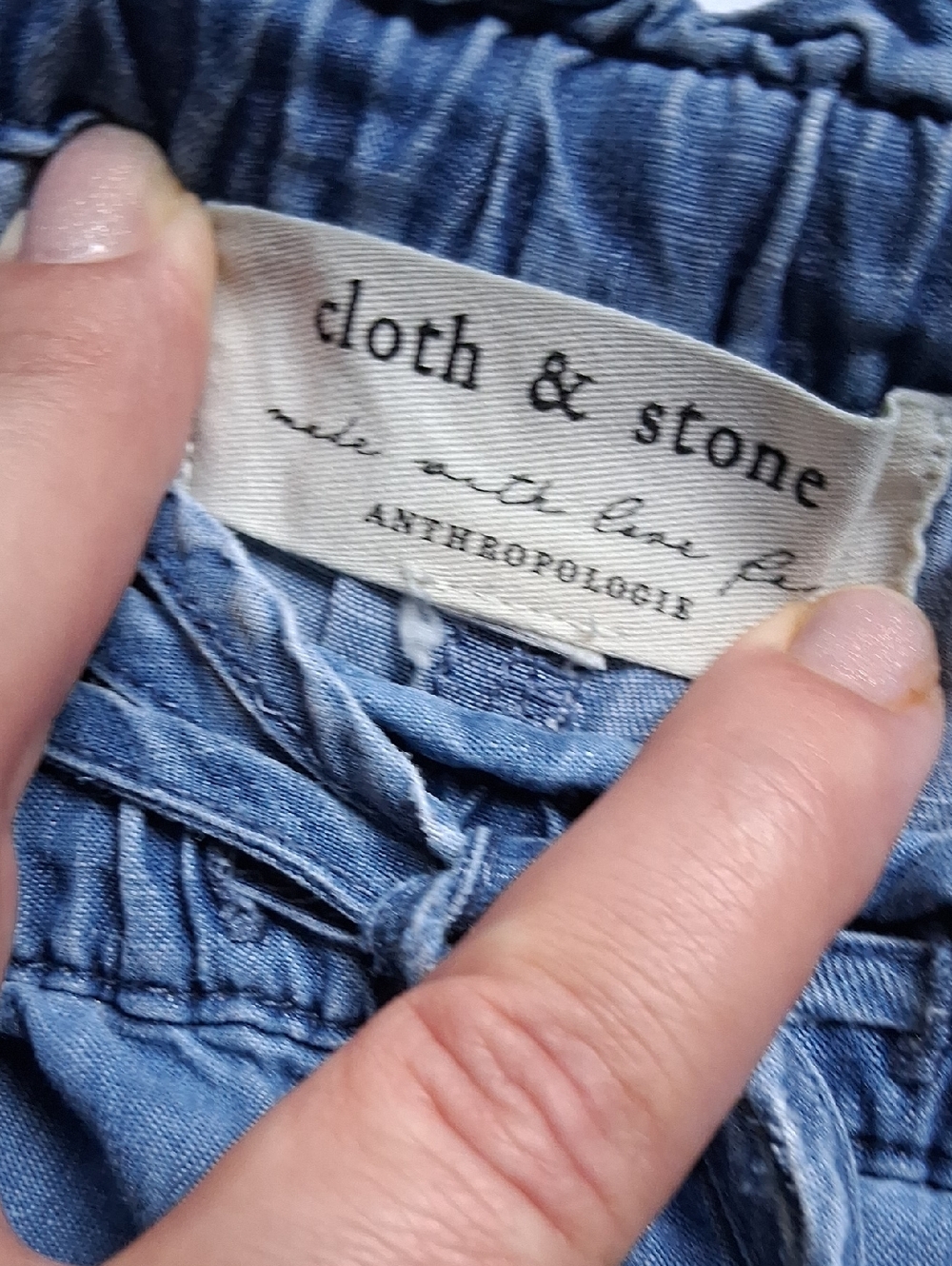 Anthropologie Cloth & Stone Light Denim Shorts